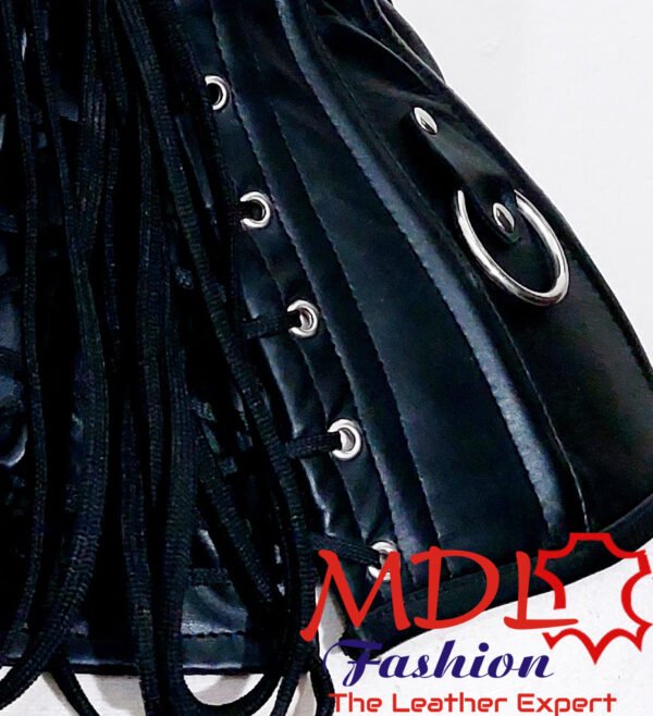 Steel Boned Overbust Leather Corset C15L