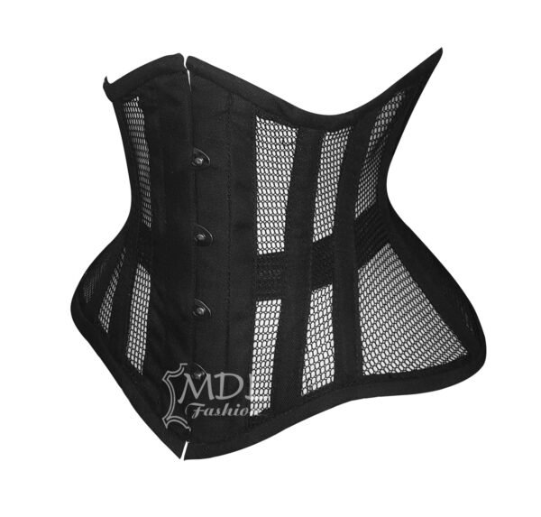 Mesh Corset Steel Boned Waist Cincher Cotton Corset C49M