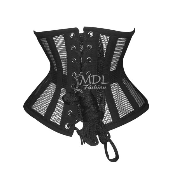 Mesh Corset Steel Boned Waist Cincher Cotton Corset C49M