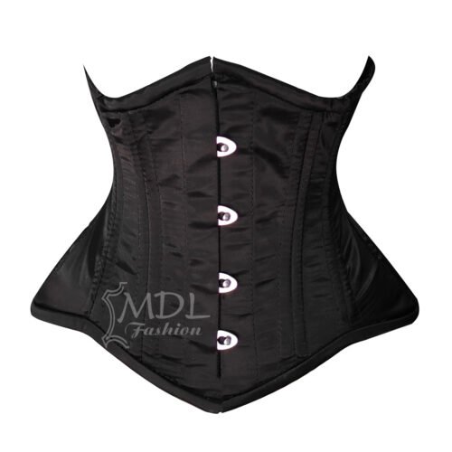C49Sa Satin Corset Steel Boned Waist Cincher Hourglass C49S