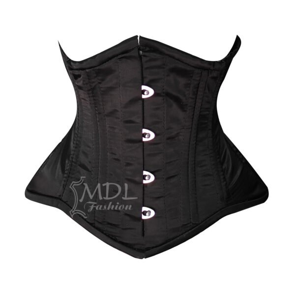 Satin Corset Steel Boned Waist Cincher Hourglass C49S