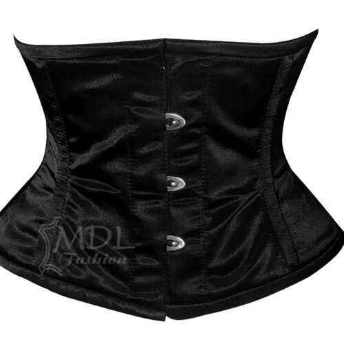 C79-Satin-(1) Steel Boned Waist Cincher Satin Corset C79S
