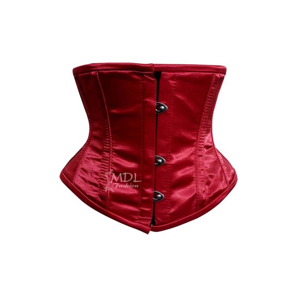 Red Satin Underbust Corset C8419S