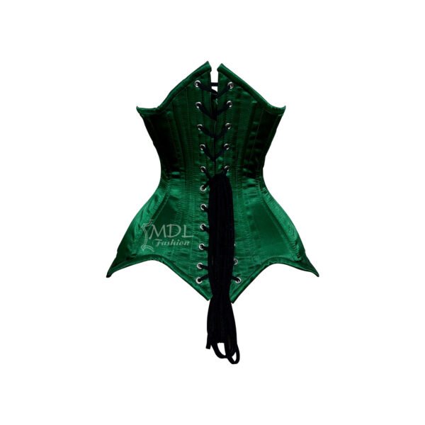 Green Satin Underbust Corset C9233S