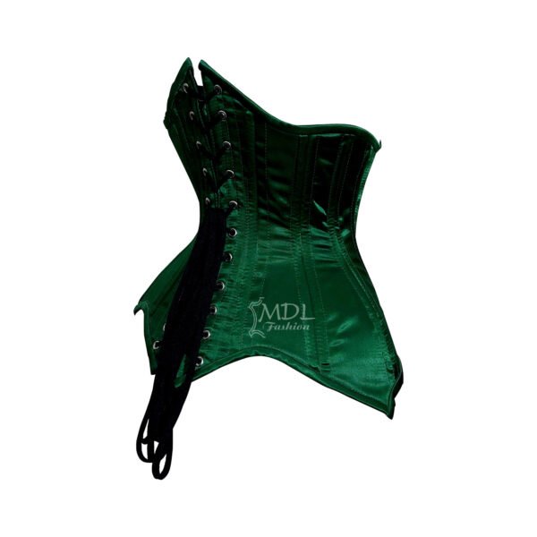 Green Satin Underbust Corset C9233S