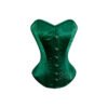 9975-(2) Green Satin Overbust Corset C9975S