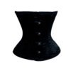 Black Satin Underbust Corset C65S