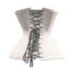 Ivory Corset Steel Boned Underbust Waist Cincher Cotton Corset C007C