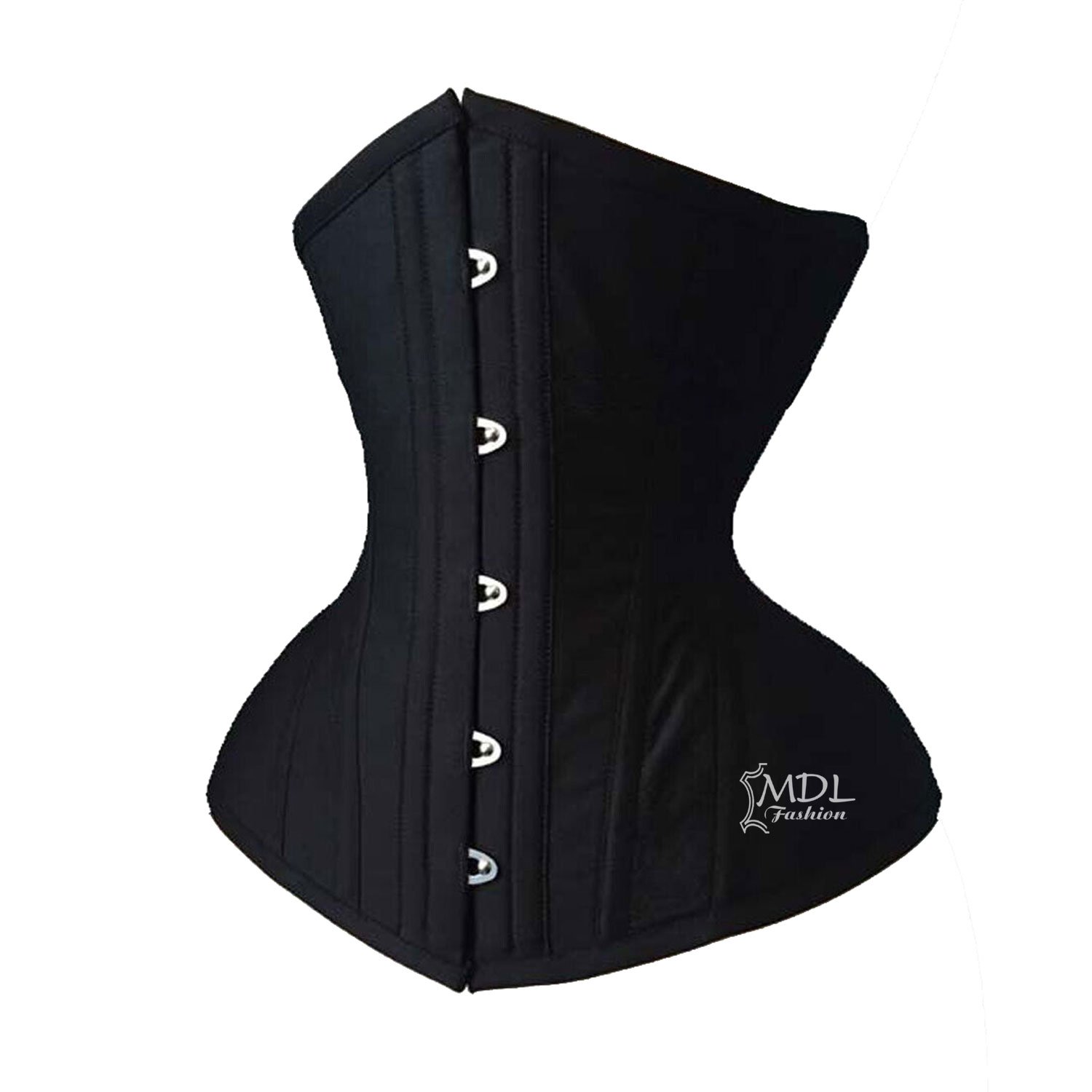 C-01C (1) Steel Boned Waist Cincher Cotton Corset C01C