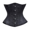 Black Satin Underbust Waist Cincher Corset C1505S