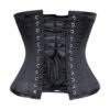 Black Satin Underbust Waist Cincher Corset C1505S
