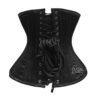 Black Satin Underbust Corset C450S