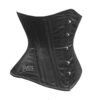 Black Satin Underbust Corset C450S