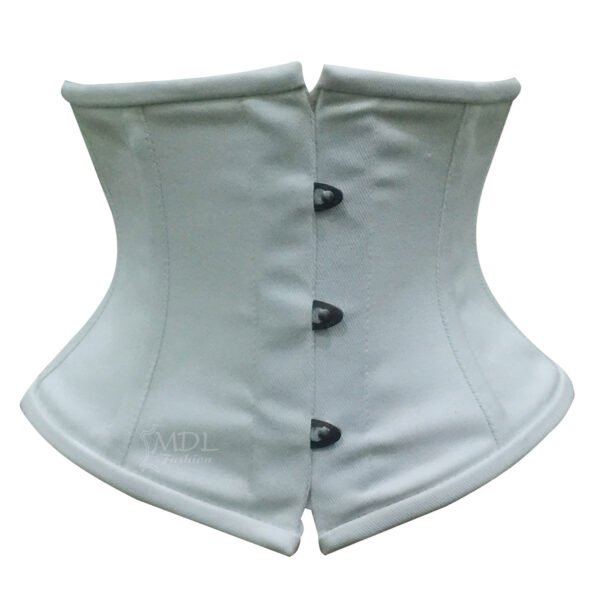 Ivory Steel Boned Underbust Cotton Corset C79C