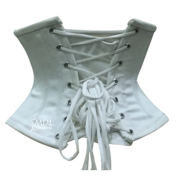 Ivory Steel Boned Underbust Cotton Corset C79C