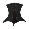 Black Corset Steel Boned Waist Cincher Cotton Corset C8033C