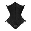 C-8033S-1 Satin Corset Underbust Waist Cincher Corset C8033S