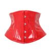 Red Corset Underbust Waist Cincher PVC Corset C8079P