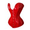 C-8330R.P-2 Red Corset Overbust Waist Cincher PVC Corset C8330P