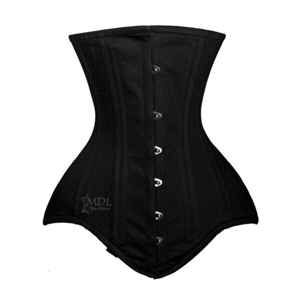 C-8552C-1 Steel Boned Underbust Waist Cincher Cotton Corset C8552C