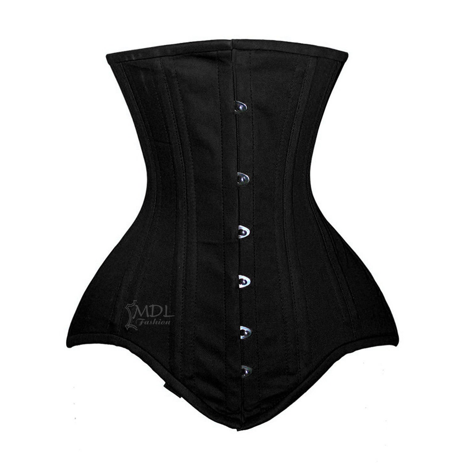C-8552C-1 Steel Boned Underbust Waist Cincher Cotton Corset C8552C