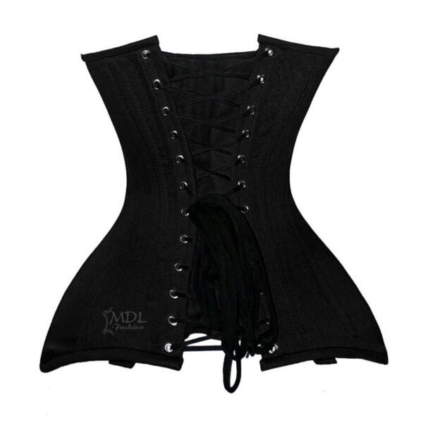C-8552C-3 Steel Boned Underbust Waist Cincher Cotton Corset C8552C