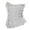 C-9030W.P-2 White Corset Underbust Waist Cincher PVC Corset C9030P