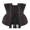 Black Cotten Steel Boned Underbust Cotton Corset C006C