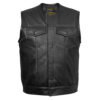 Leather-Vest-SOA-PP Men's Sons Of Anarchy Perforated Leather Black