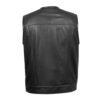 Leather-Vest-SOA-PP2 Men's Sons Of Anarchy Perforated Leather Black
