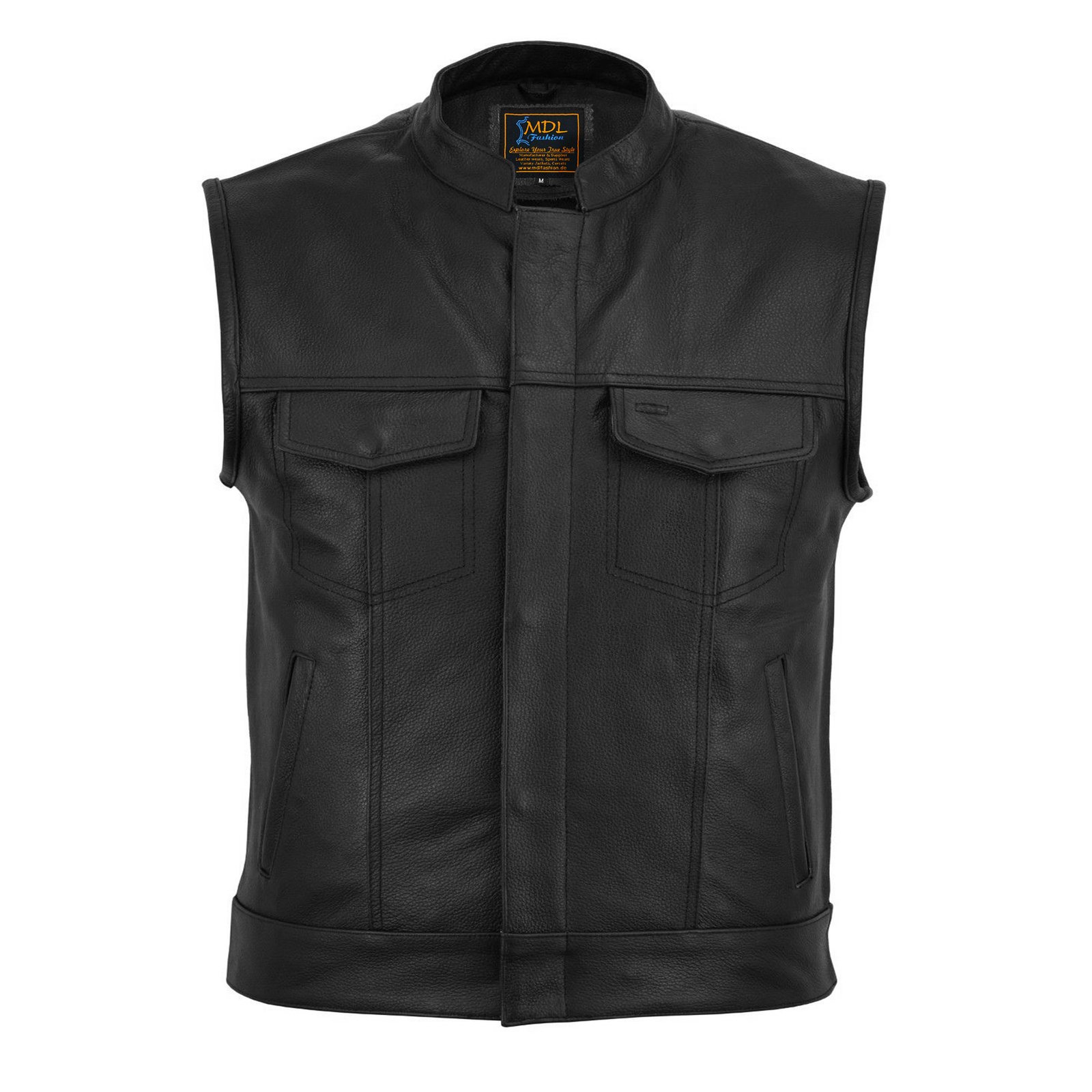 Men Sons Of Anarchy Premium Leather Vest
