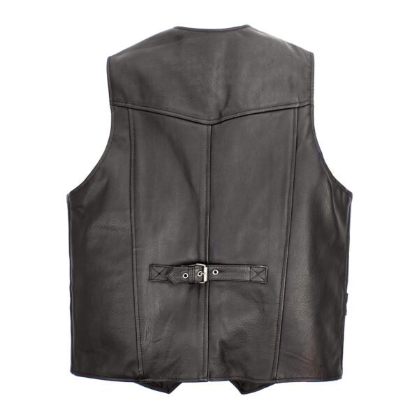 Men Leather Vest Classic Plain Design