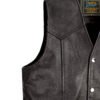 Men Leather Vest Classic Plain Design