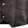 Men Leather Vest Classic Plain Design