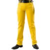 Men 501 Yellow Leather Biker Motorcycle Jeans Pants Trousers Real Leather Pant 5 Pocket