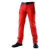 P1-red2 Men 501 Red Leather Biker Motorcycle Jeans Slim Fit Pants Trousers Real Leather Pant 5 Pocket