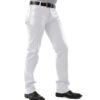 Men 501 White Leather Biker Motorcycle Jeans Slim Fit Pants Trousers Real Leather Pant 5 Pocket
