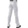 Men 501 White Leather Biker Motorcycle Jeans Slim Fit Pants Trousers Real Leather Pant 5 Pocket