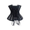 PVC-MESH-3 Mesh Corset Steel Boned Waist Cincher Pvc Corset C66MP