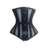 PVC-MESH-4 Mesh Corset Steel Boned Waist Cincher Pvc Corset C66MP