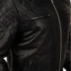 Men's Cafe Racer Slim Fit Jacket David Beckham Black Lambskin Leather Jacket
