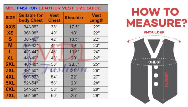 Men Leather Vest Classic Plain Design
