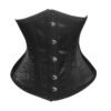 Black Satin Underbust Waist Cincher Corset C19S
