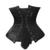 Black Satin Underbust Waist Cincher Corset C19S