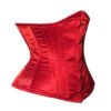 Red Satin Woman Steel Boned Underbust Corset C19S