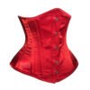 Red Satin Woman Steel Boned Underbust Corset C19S