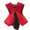 Red Satin Woman Steel Boned Underbust Corset C19S