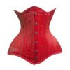 C20P.R-1 Red Corset Underbust Waist Cincher PVC Corset C20P