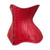 C20P.R-3 Red Corset Underbust Waist Cincher PVC Corset C20P