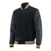MDL FASHION Collage Varsity Jacket Black/Gold/White